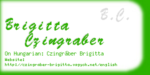 brigitta czingraber business card